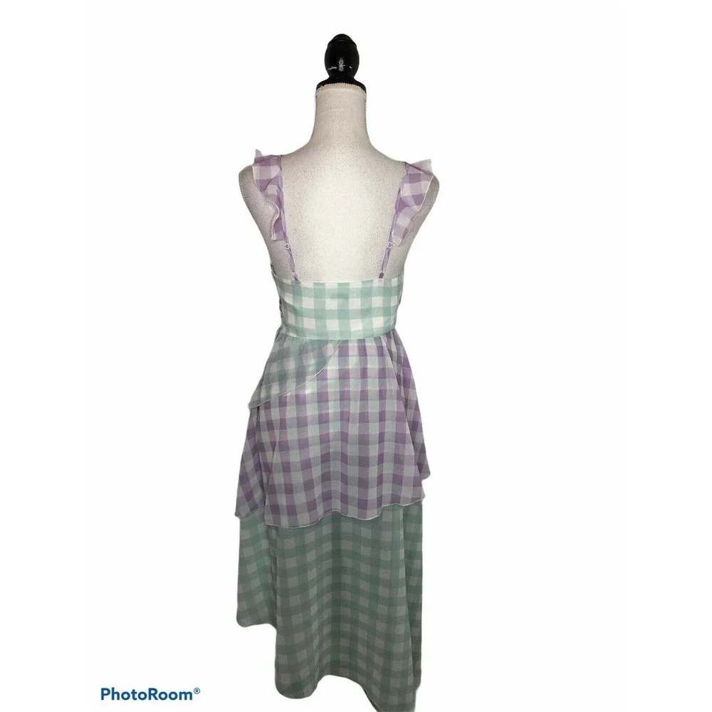 Bellevue The Label Alessia Gingham Layered‎ Dress